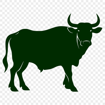 A full-body illustration of a cow, suitable for farm-themed designs and vector art projects.