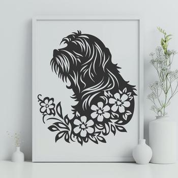 Floral Havanese - Pet SVG