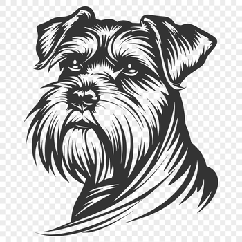 Free Miniature Schnauzer - For Laser Engraver Project