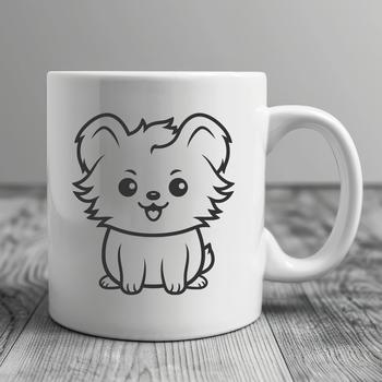 Artistic Puppy In DXF