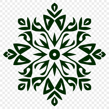 Beautiful Snowflake Digital Drawing