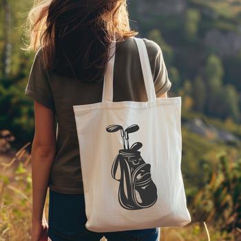 Free Unique Golf Bag Vector Drawing