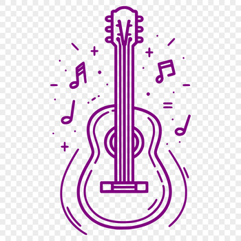Guitar illustration designed as scalable vector graphics.