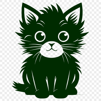 Cute Cat SVG, PNG, PDF And DXF Files