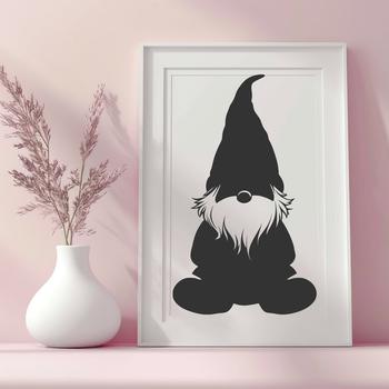 A mythical creature sitting in full body, depicted as a dwarf-like being with a rounded torso.