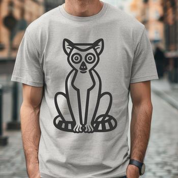 Artistic Lemur Vector Art