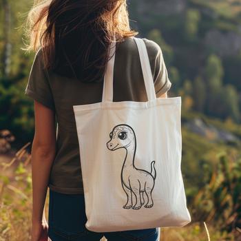 A prehistoric Brachiosaurus dinosaur in full body pose, suitable for design and crafting.