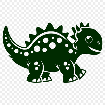 Colorful graphic of a baby dino, created as a high-quality vector art.