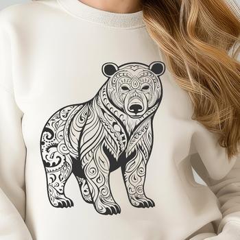 Bear In PNG File Format