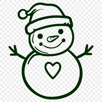 Creative Snowman - Christmas PNG