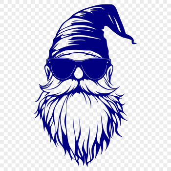 A mythical creature with the head of a dwarf, wearing sunglasses.
