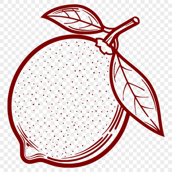 A simple illustration of a lemon, suitable for graphic design projects.