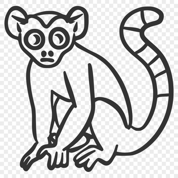 Creative Lemur Vector Image