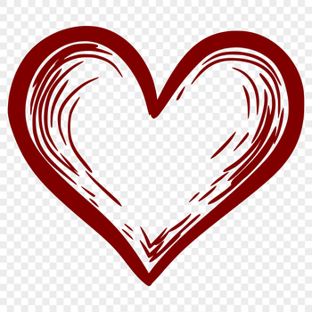 A simple vector illustration of a heart shape.