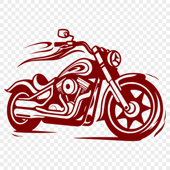 Vector illustration of a motorbike with a sleek design.