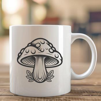 Artistic Mushroom Illustration