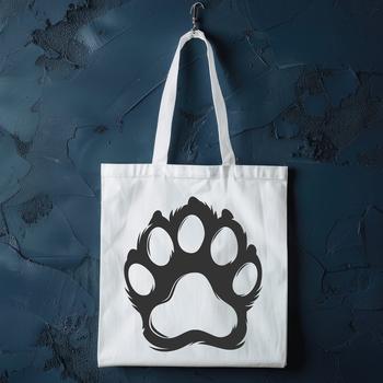 Animal paw print illustration designed as a scalable graphic.