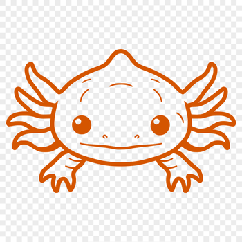 Unique Axolotl Illustration