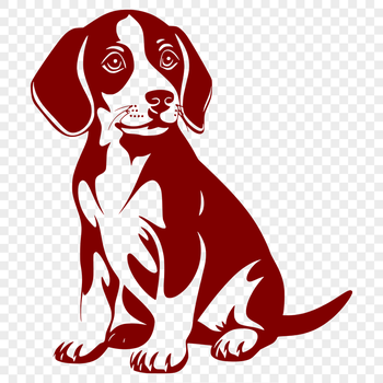 Free Unique Beagle Vector Illustration