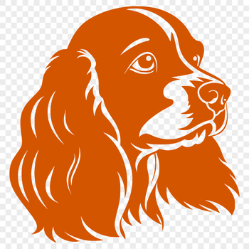 Beautiful Cocker Spaniel Template