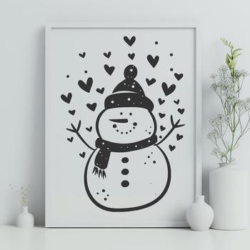 Creative Snowman In SVG