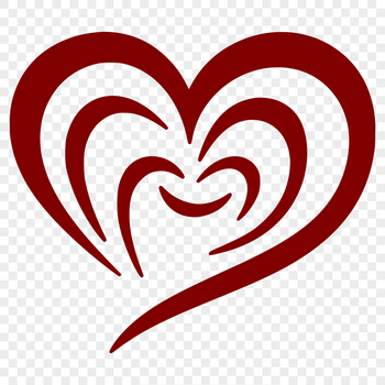 SVG symbol of a heart shape for design projects.