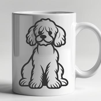 Free Unique Poodle Digital Drawing