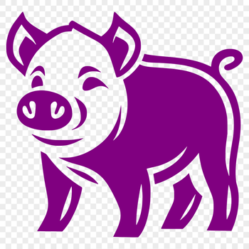 Free Unique Pig Vector Art