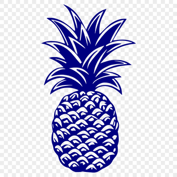 Unique Pineapple - Vinyl PNG