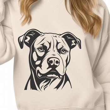 Free Pitbull Vector Drawing