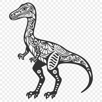 Full-body depiction of a classic dino in high-resolution SVG design.
