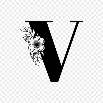 Floral Letter DXF