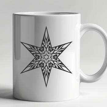 A stylized star graphic for various creative projects, designed as a vector image.