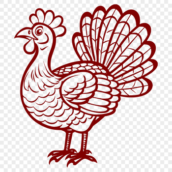 A vector graphic representation of a domesticated farm animal often associated with Christmas celebrations.