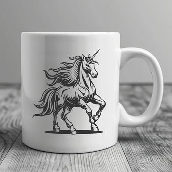 A mythical creature from fairy tale origins depicted in full body form as a vector art design.