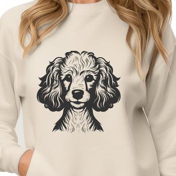 Beautiful Poodle In SVG & PNG