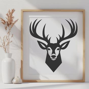 SVG illustration of a deer's head.