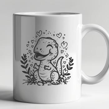 Artistic Baby Dinosaur Artwork