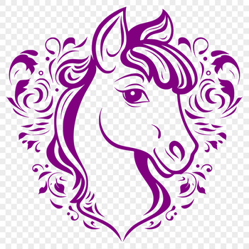 Creative Horse Image - Free DXF