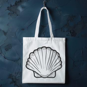 A detailed illustration of a seashell, designed as an SVG vector graphic.
