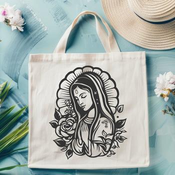 Artistic Our Lady Of Guadalupe - DXF Format