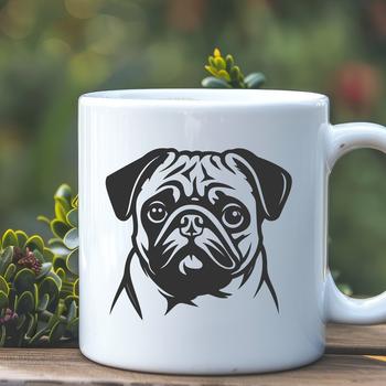 Artistic Pug - SVG Format