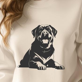 Laying Rottweiler - DXF