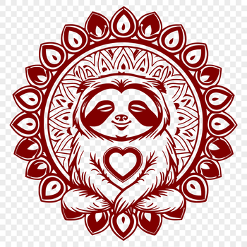 A digital illustration of a sloth's head with detailed fur texture.