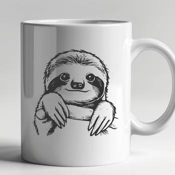 Peeking Sloth DXF