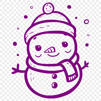A winter-themed snowman made up of stacked blocks of white snow.