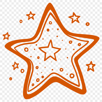 A stylized star shape designed as a vector graphic, suitable for various applications.
