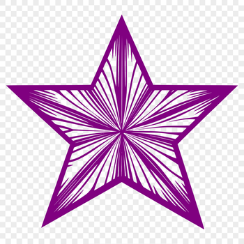A stylized star icon in vector format, suitable for use in digital designs.