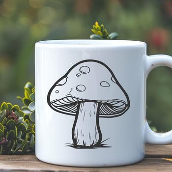 Artistic Mushroom - Laser Cutter SVG