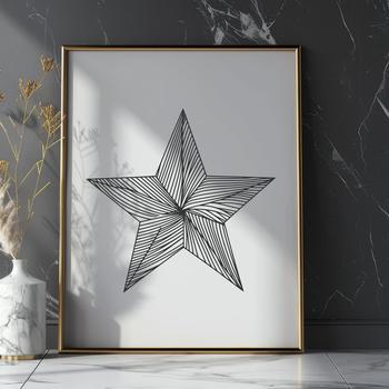 Star Vector Image In SVG, PNG, PDF And DXF File Formats